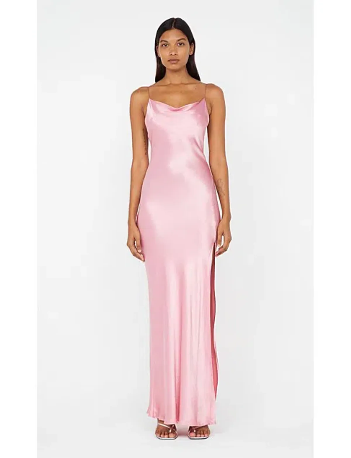 BEC + BRIDGE AYALA COWL NECK MAXI DRESS DUSTY PINK SIZE 8 - Image 1