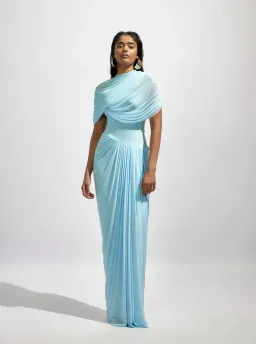 Deme by Gabriella Jasmine Gown Blue Size 8 for rent on The Volte - image 1