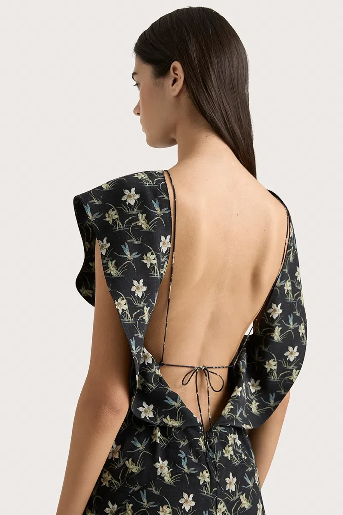 Faithfull Paloma Maxi Black Floral AU Size 8 - Image 3