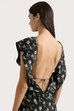 Faithfull Paloma Maxi Black Floral AU Size 8 for rent on The Volte - image 3