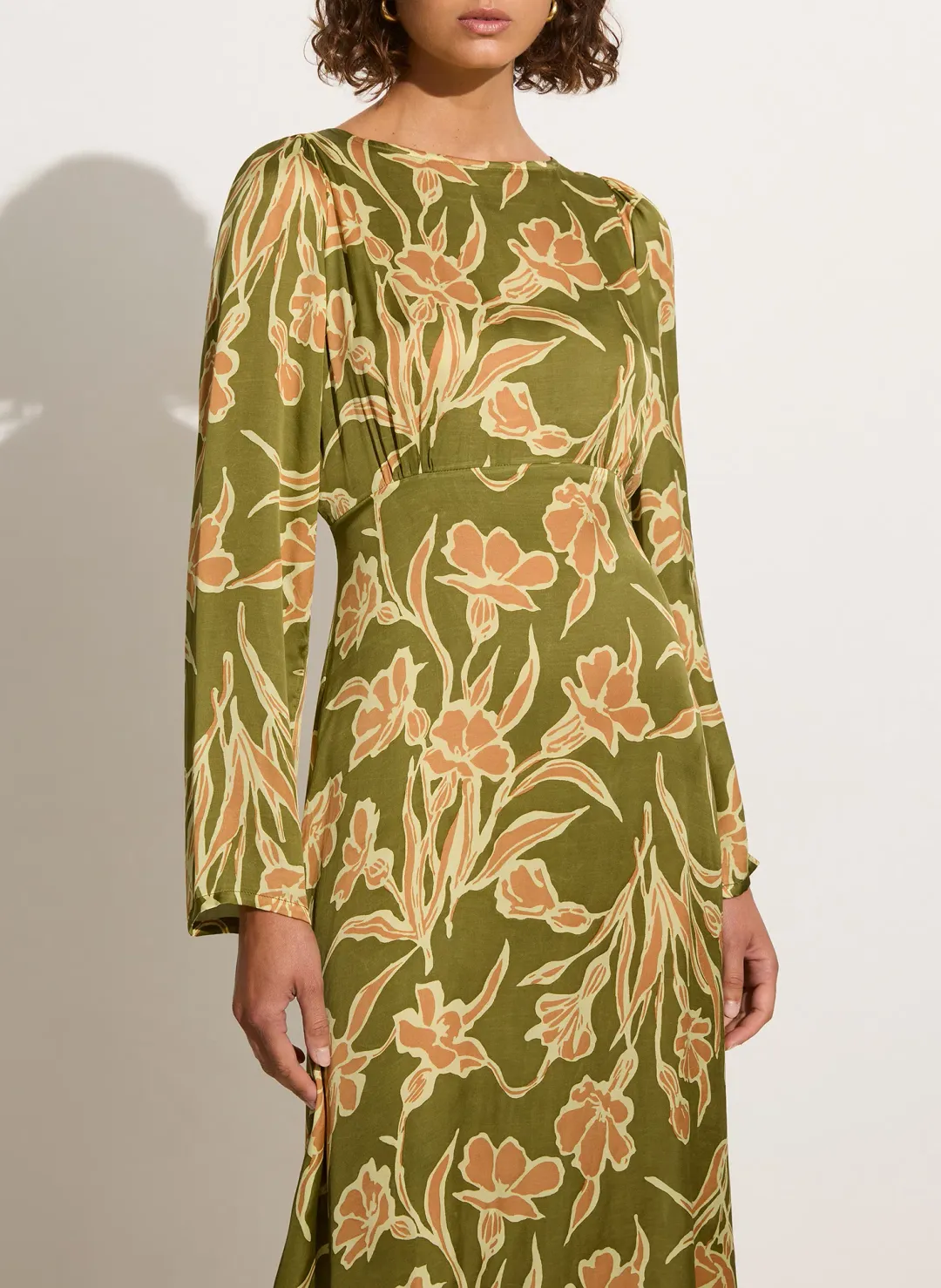 Faithfull Da Cova Maxi Green Floral Size 8 for rent on The Volte - main image