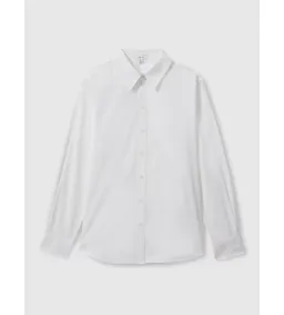 Reiss Jenny-cotton Poplin Shirt In White Size AU 8 for rent on The Volte - image 3