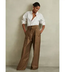 Reiss Jenny-cotton Poplin Shirt In White Size AU 8 for rent on The Volte - image 1