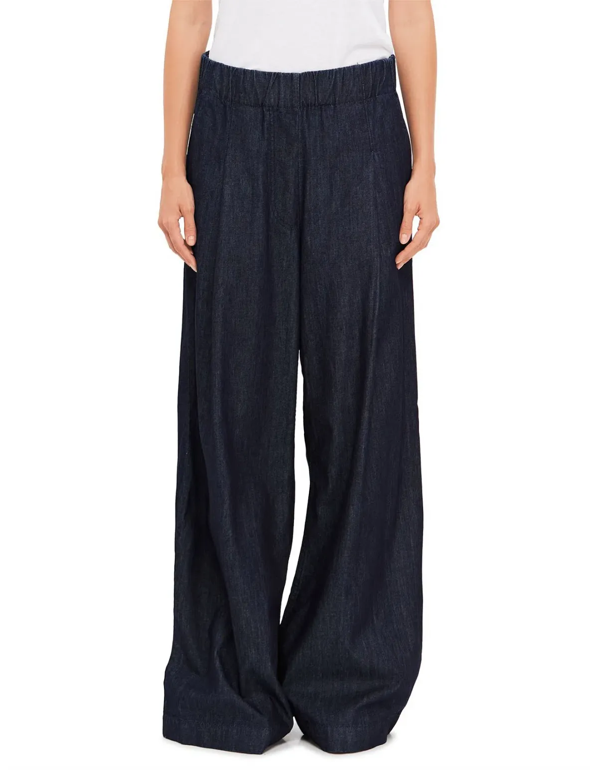 Dries Van Noten Pila Wide Leg Denim Pants Indigo Size L/ AU 12 - Image 2