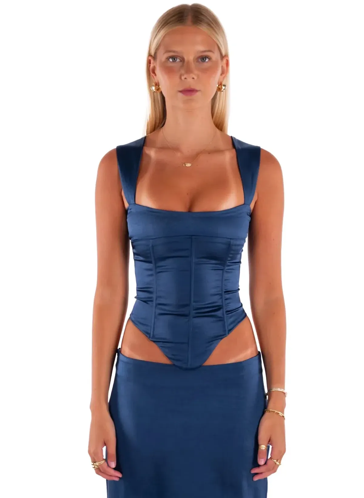 I Am Delilah Valarie Corset And Maxi Skirt Set Midnight Size 8 - Image 2