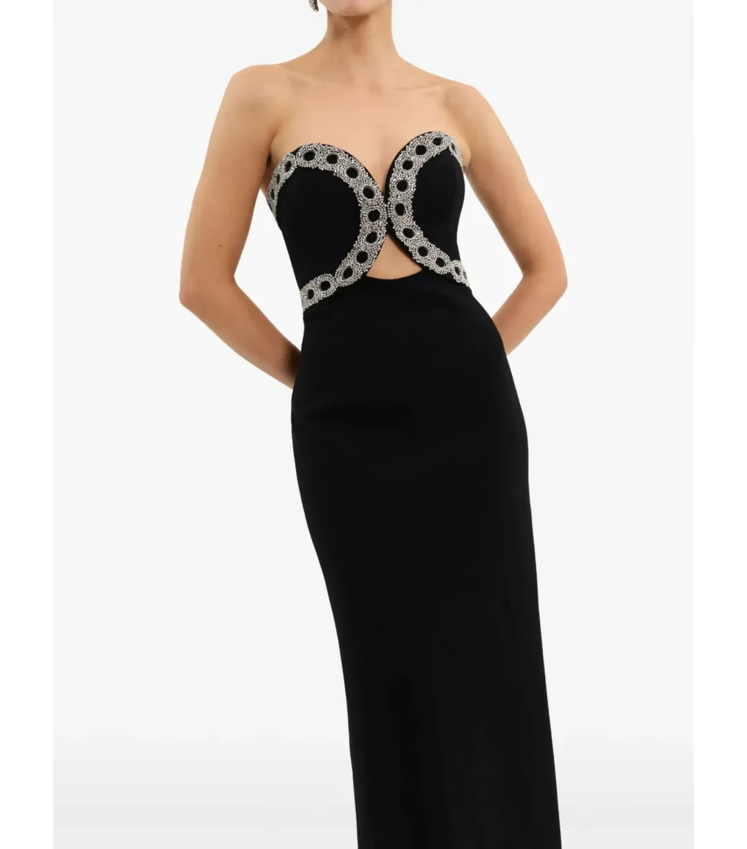 Rebecca Vallance Celinda Gown Black Size 12 for rent on The Volte - main image