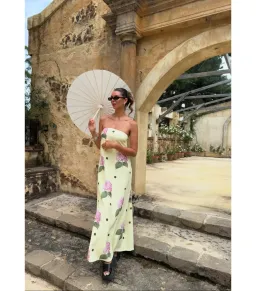 Palm Noosa Alessia Portofino Polka Dot Maxi Dress Print Size 10 for rent on The Volte - image 4