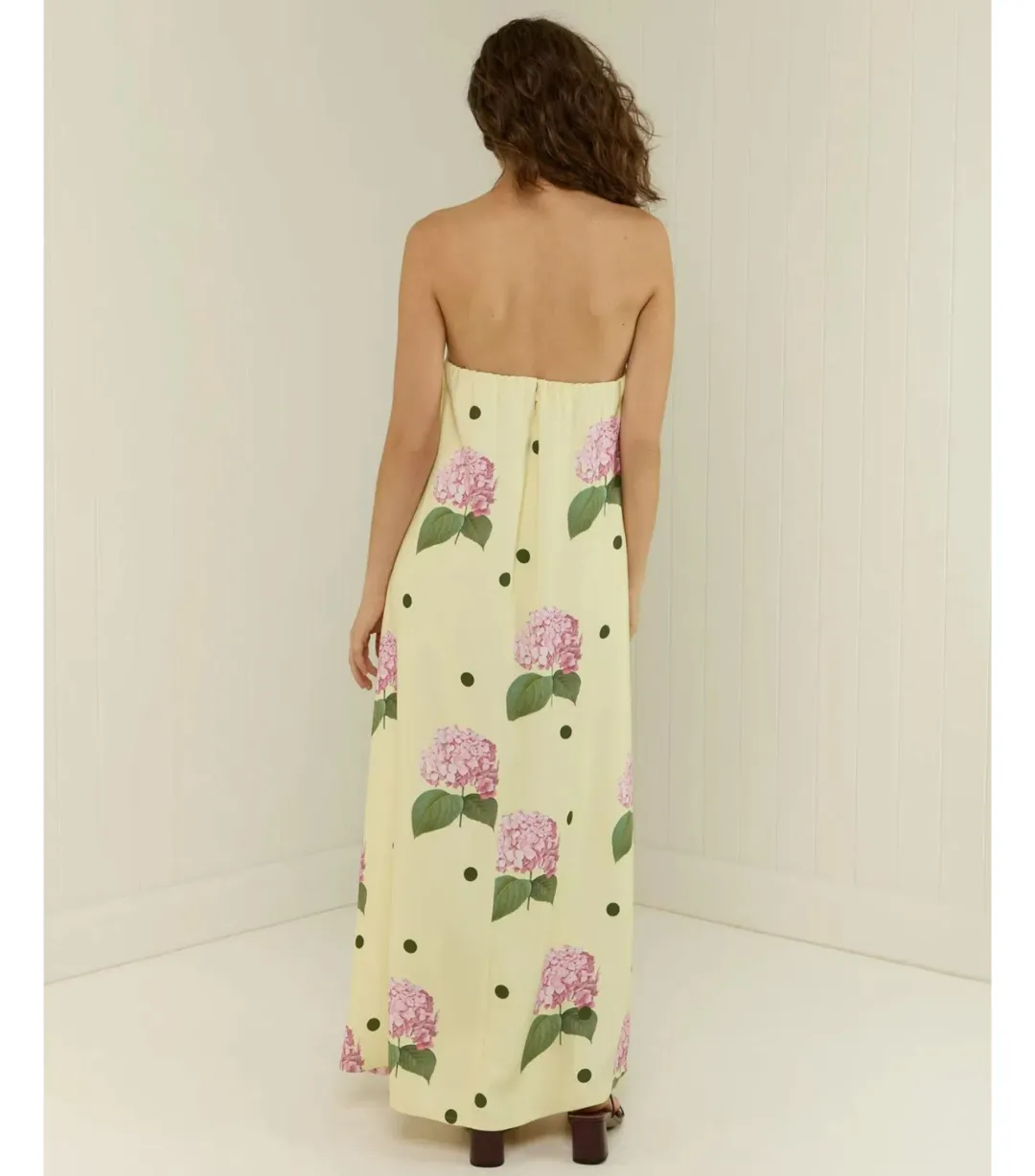 Palm Noosa Alessia Portofino Polka Dot Maxi Dress Print Size 10 for rent on The Volte - main image