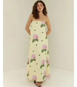 Palm Noosa Alessia Portofino Polka Dot Maxi Dress Print Size 10 for rent on The Volte - image 1