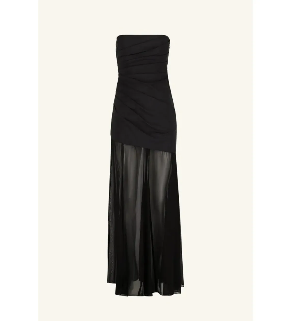 Shona Joy Blainey Strapless Draped Maxi Dress Black Size AU 8 - Image 6