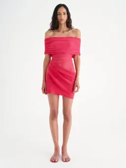 Benni Nico Mini Dress- Watermelon- Size 10 for rent on The Volte - image 3