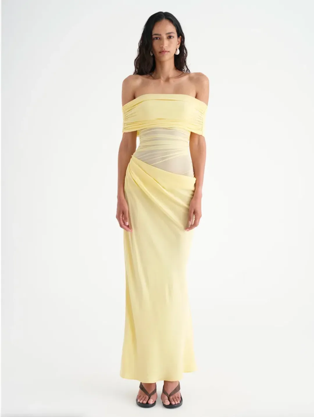 Benni Nico Maxi Dress- Butter- Size 12 for rent on The Volte - main image