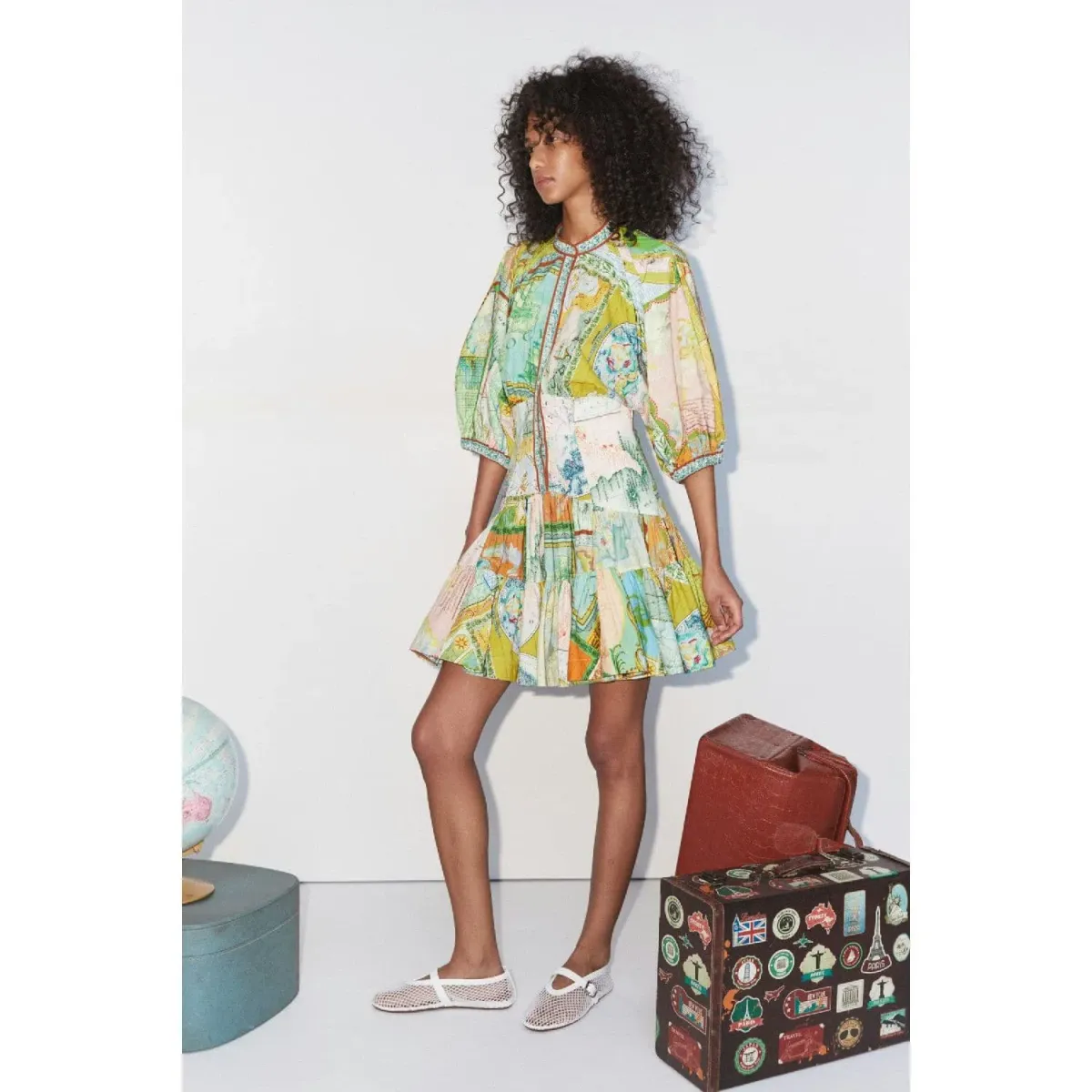 Alemais Atlas Mini Dress Multi Size AU 12 - Image 3