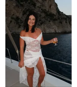 Natalie Rolt Aubrey Dress- White- Size 1 / AU 8 for rent on The Volte - image 2