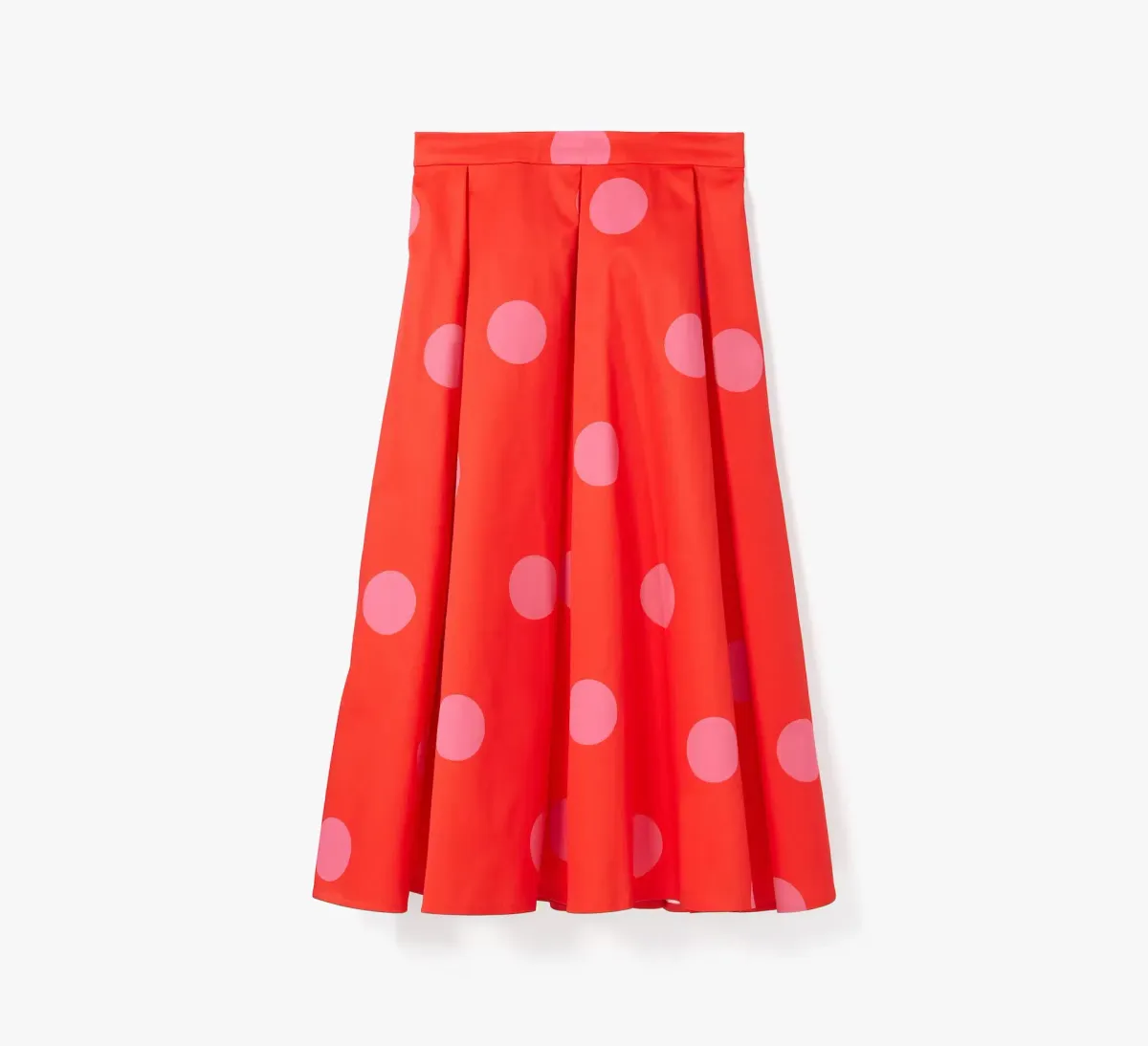 Kate Spade Giant Dot Faille Midi Skirt Orange Print Size 8 US / 12 UK/AU - Image 3