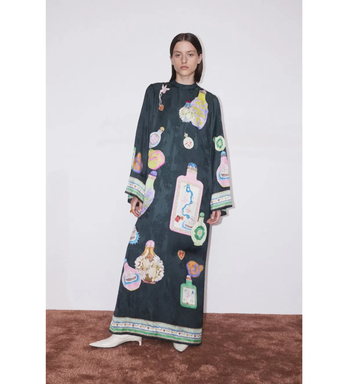 Alemais Royal Midi Dress Print Size AU 14 - Image 1