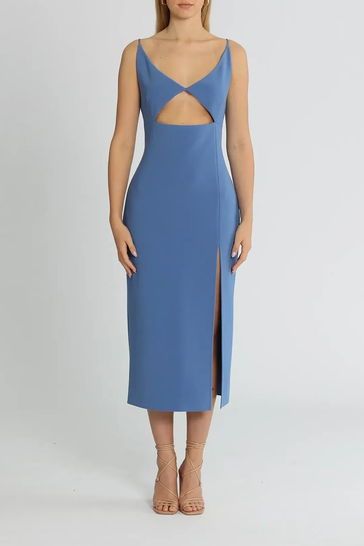 Bec & Bridge Josette Midi Dress Blue Size 10 - Image 1