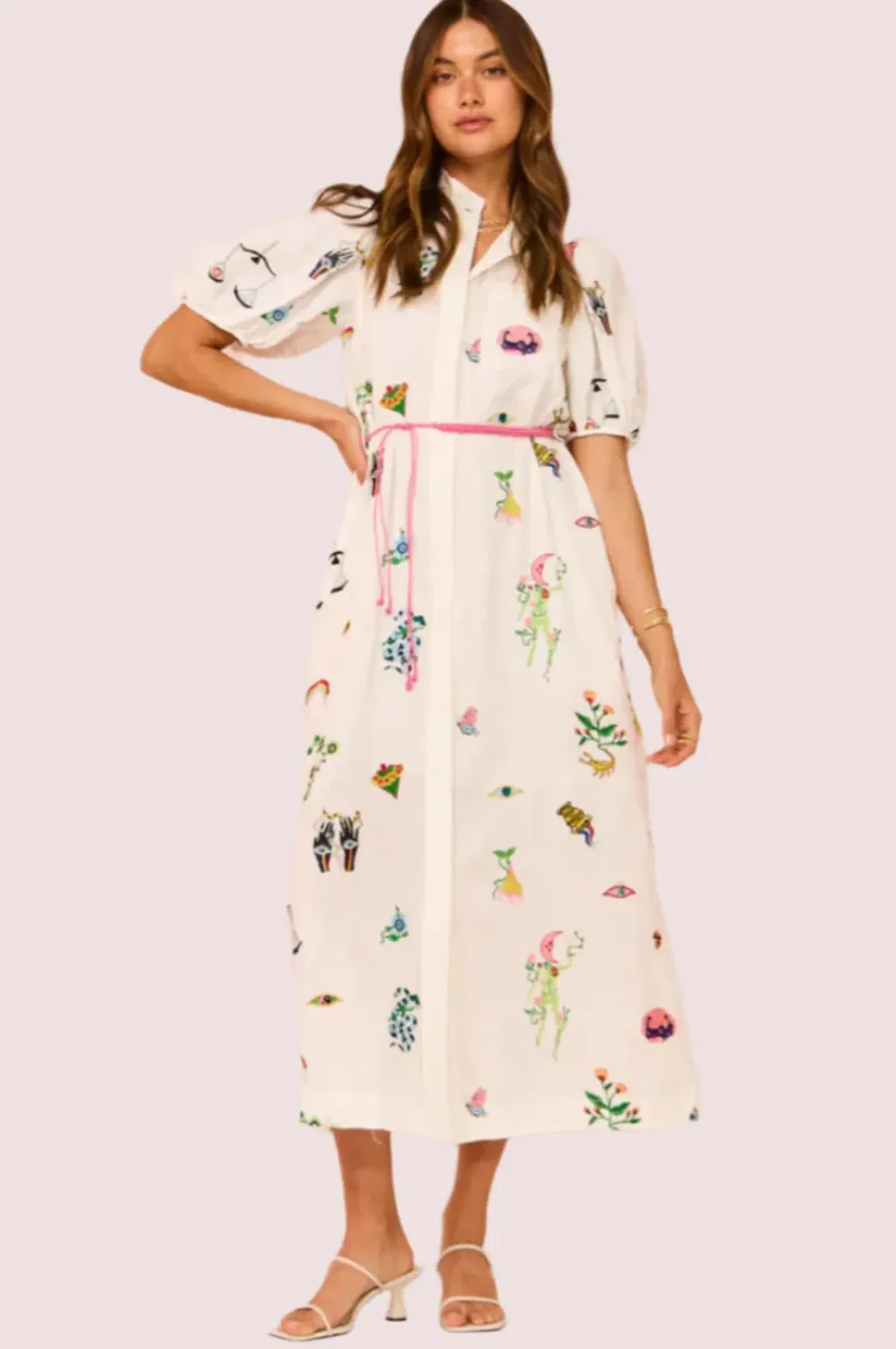 Alemais Atticus Shirt Dress in Print Size 10 - Image 1