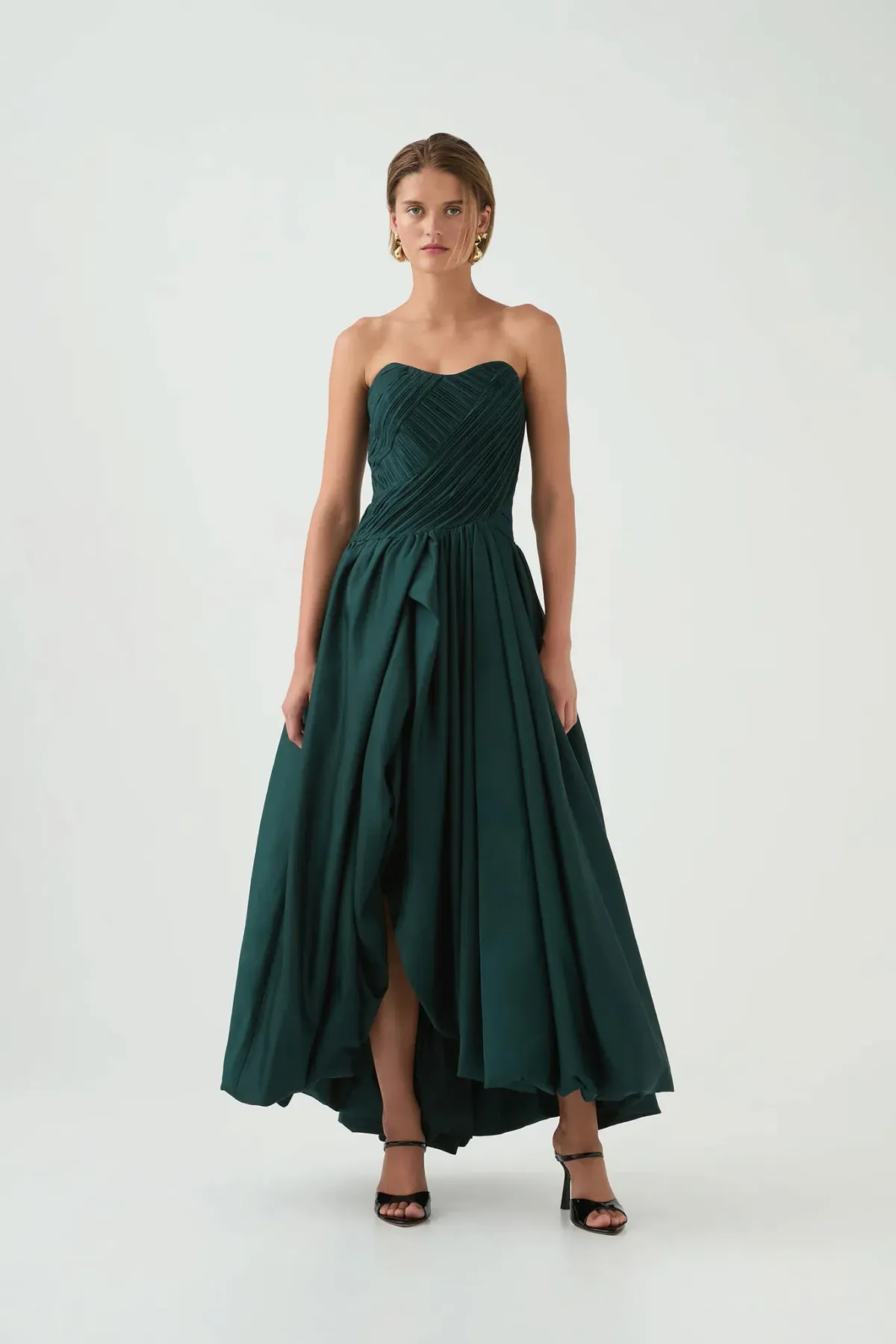 Aje Spatial Maxi Dress Bonsai Green Size AU 10 - Image 1