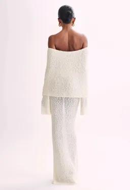 Meshki Marisol Off Shoulder Maxi Cream Size AU 8 for rent on The Volte - image 3