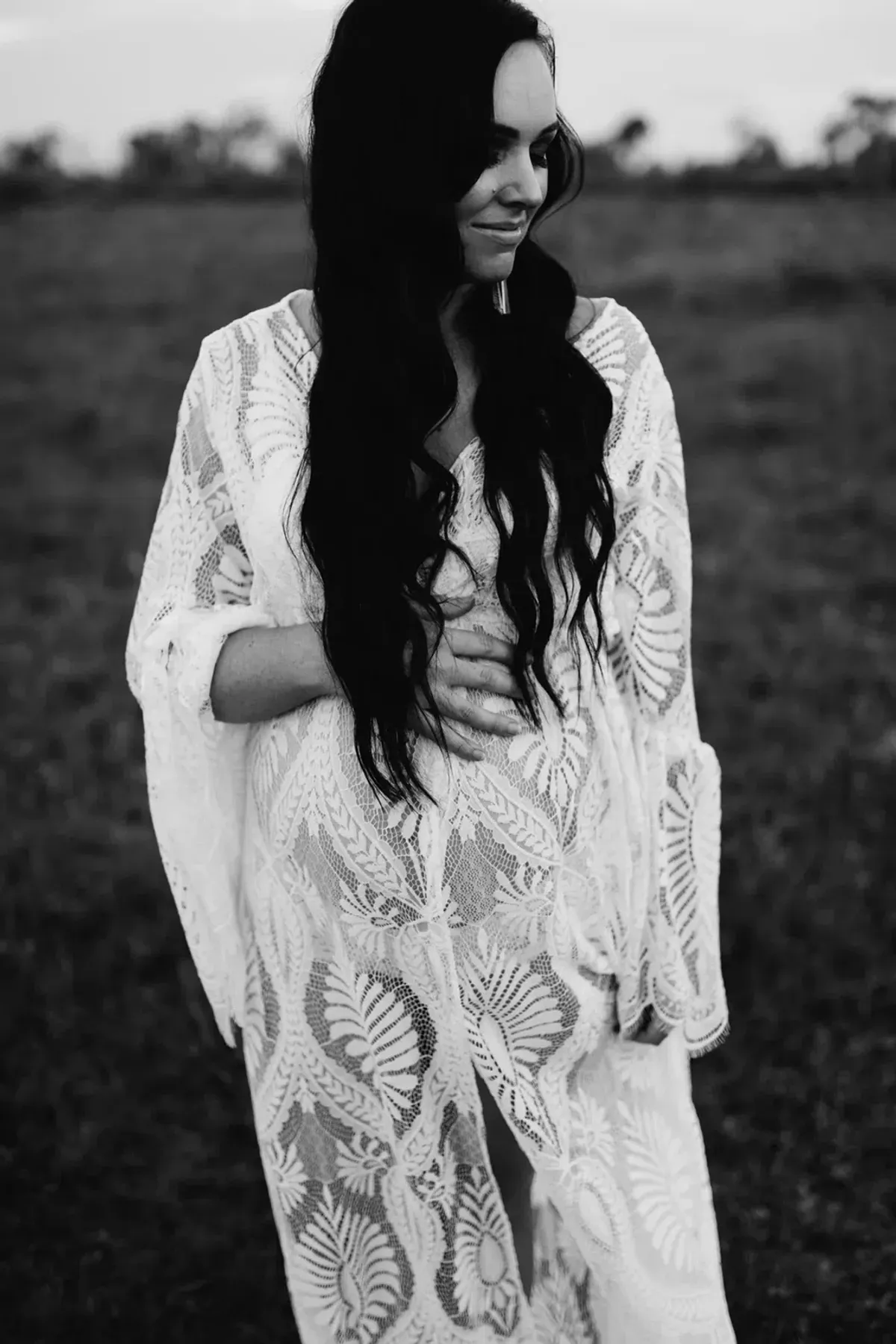 Co & Ry Everly Wrap Dress White Maxi One Size for rent on The Volte - main image