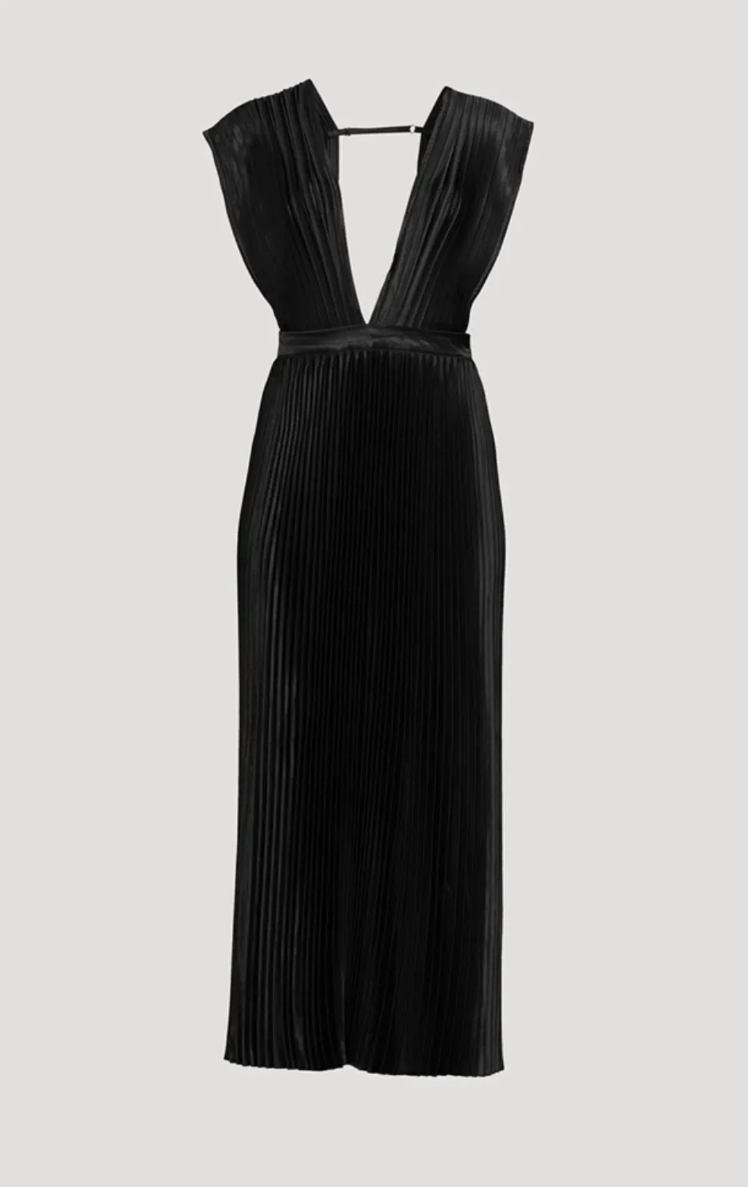 L’idee Gala Gown Noir Maxi Black Size AU 6 for rent on The Volte - main image