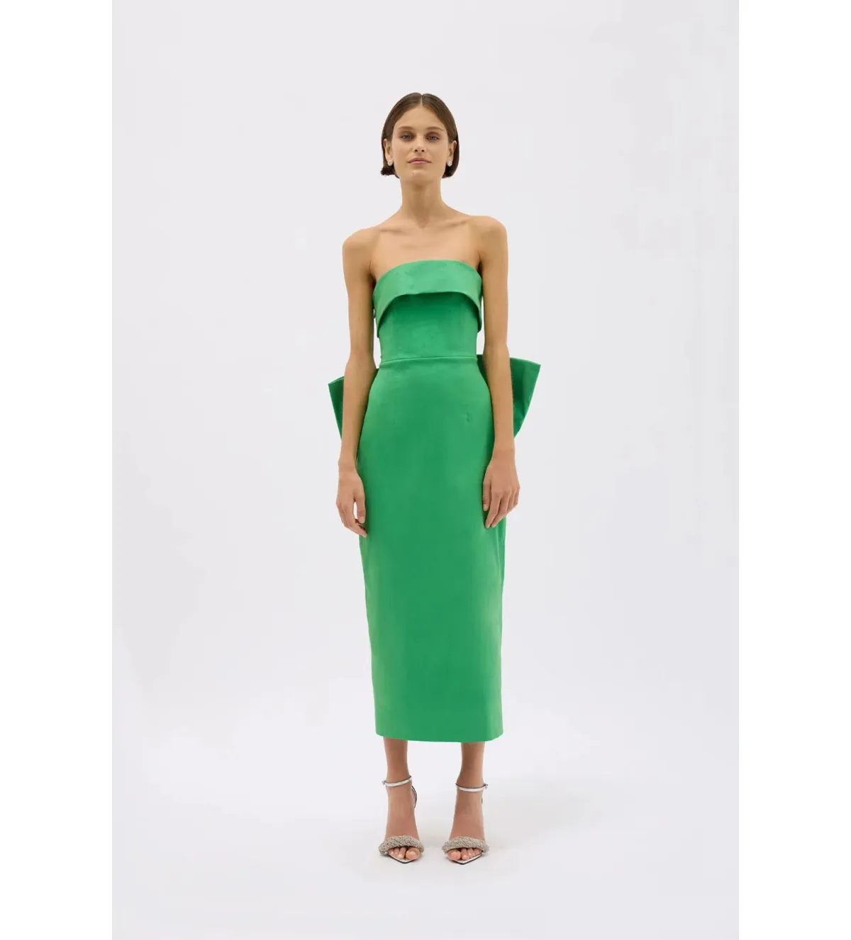 Rachel Gilbert Birdie Dress Midi Green Size AU 12 for rent on The Volte - main image