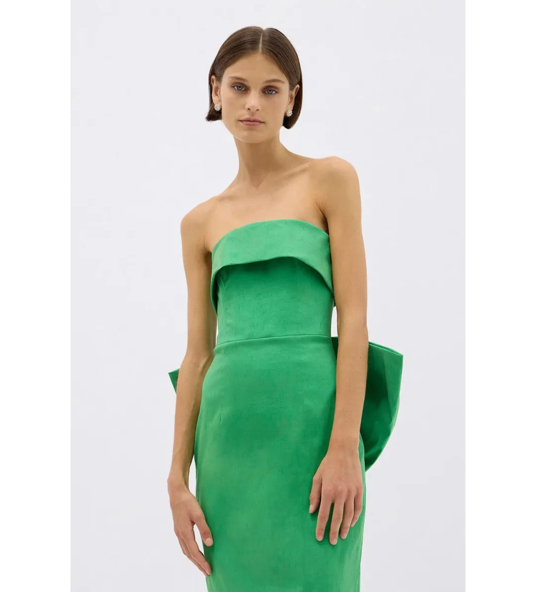 Rachel Gilbert Birdie Dress Midi Green Size AU 12 for rent on The Volte - main image