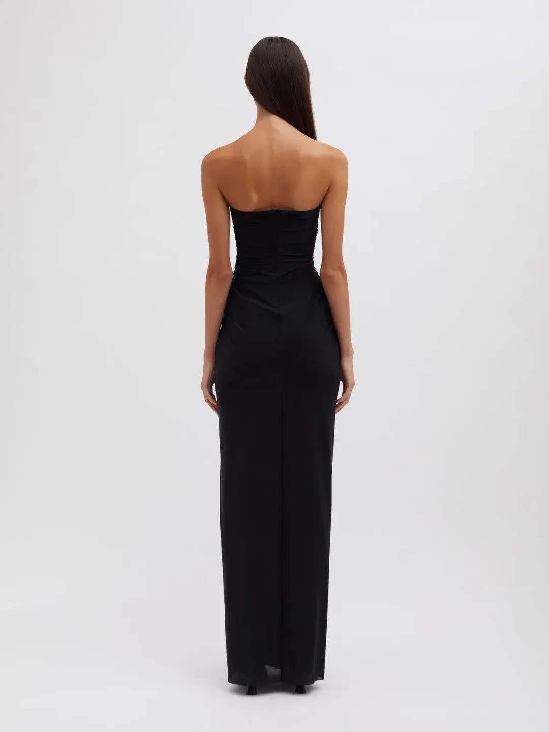 Christopher Esber Plunge Strapless Column Dress Black Size AU 6 for rent on The Volte - main image