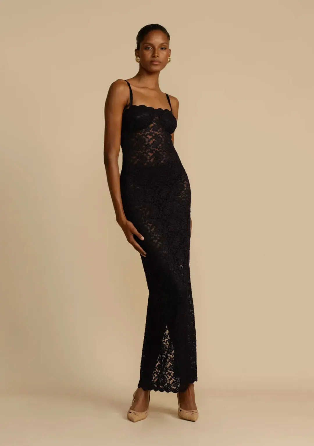 Arcina Ori Margot Maxi Dress- Black- Size L/ AU 12 for rent on The Volte - main image
