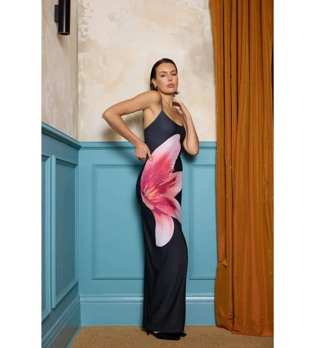 With Harper Lu Lily Dress Black Size 10 for rent on The Volte - main image