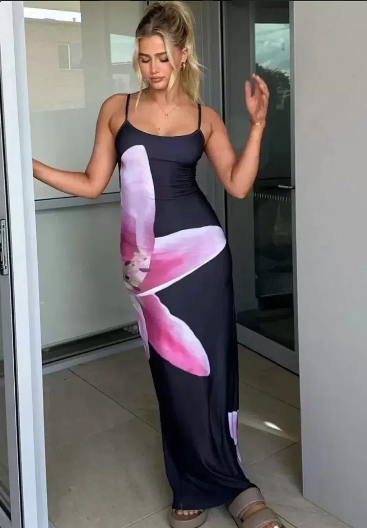 With Harper Lu Lily Dress Black Size 10 for rent on The Volte - main image