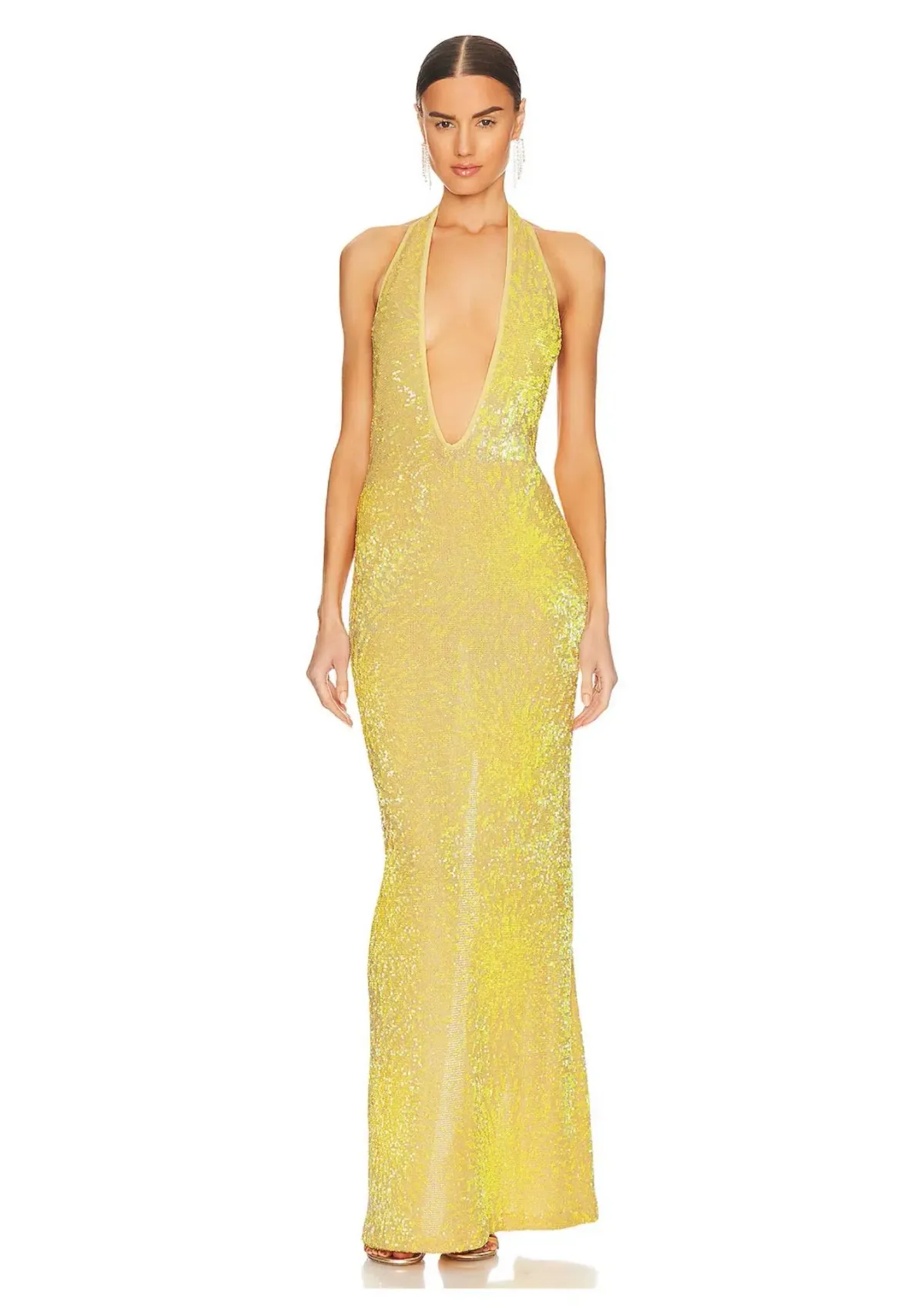 Natalie Rolt Delilah Gown Yellow Size 10 - Image 1