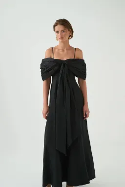 Aje Scarlett Gown Black Size 8 for rent on The Volte - image 3