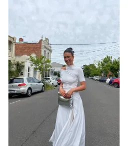 Bec & Bridge Seraphina Asym Dress in White Size AU 10 for rent on The Volte - image 2