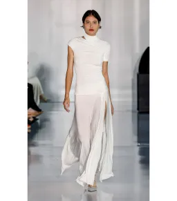 Bec & Bridge Seraphina Asym Dress in White Size AU 10 for rent on The Volte - image 1