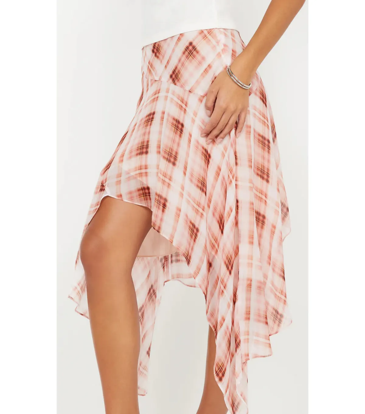 Bec & Bridge Lolita Asym Skirt in Check Size AU 10 - Image 4