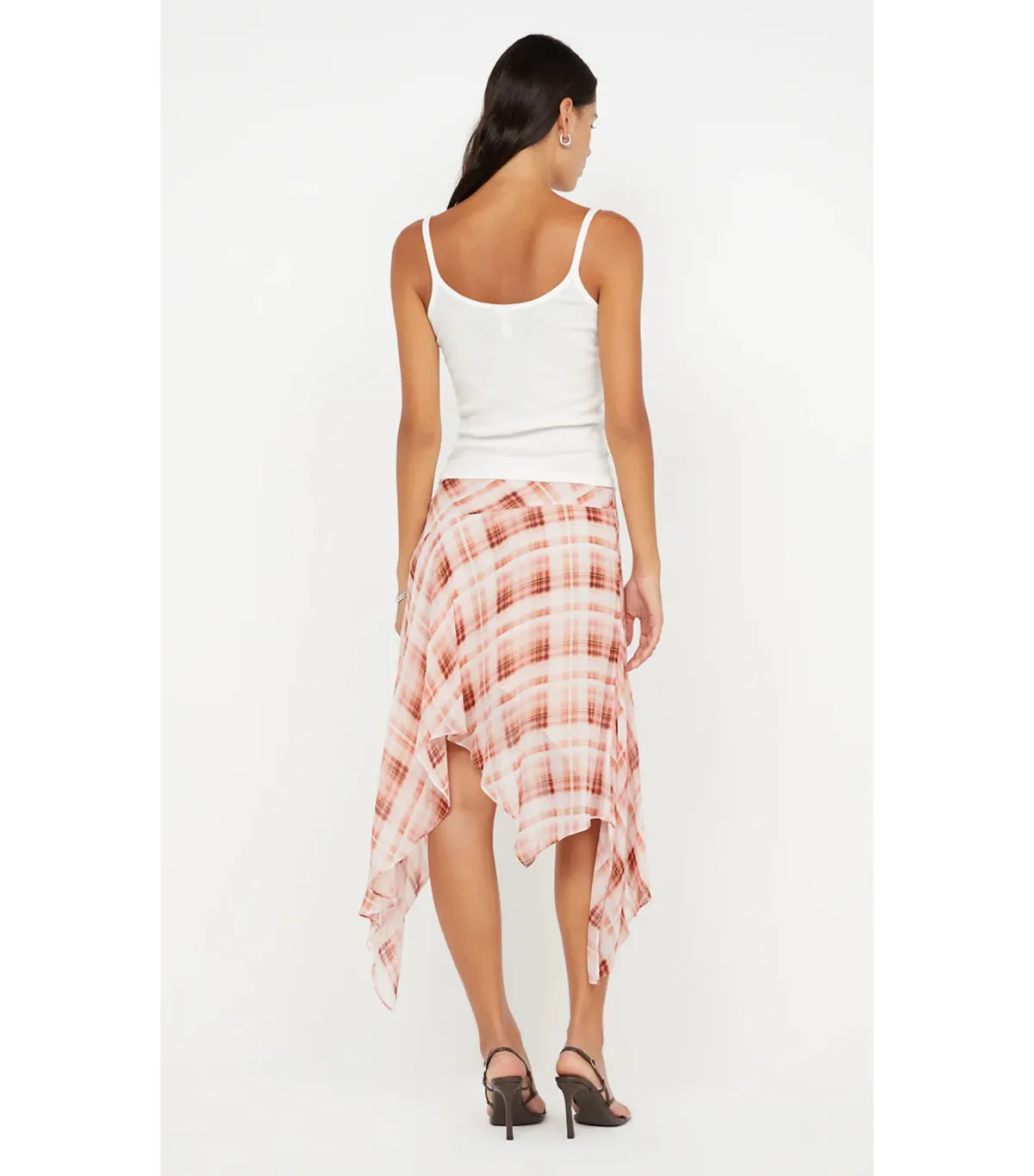 Bec & Bridge Lolita Asym Skirt in Check Size AU 10 - Image 3