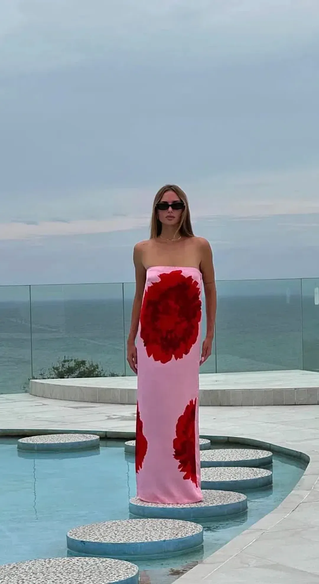 Suboo Emilia Bustier Maxi Dress Floral Size AU 8 for rent on The Volte - main image