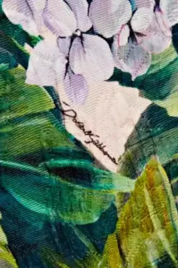 Dolce & Gabbana Hydrangea Print Shift Mini Dress Floral Size 6 for rent on The Volte - image 4