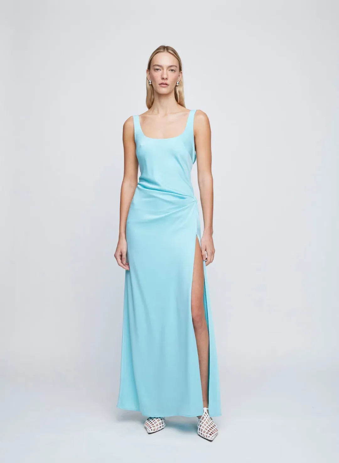 Anna Quan Etta Maxi Dress Blue Size 10 for rent on The Volte - main image