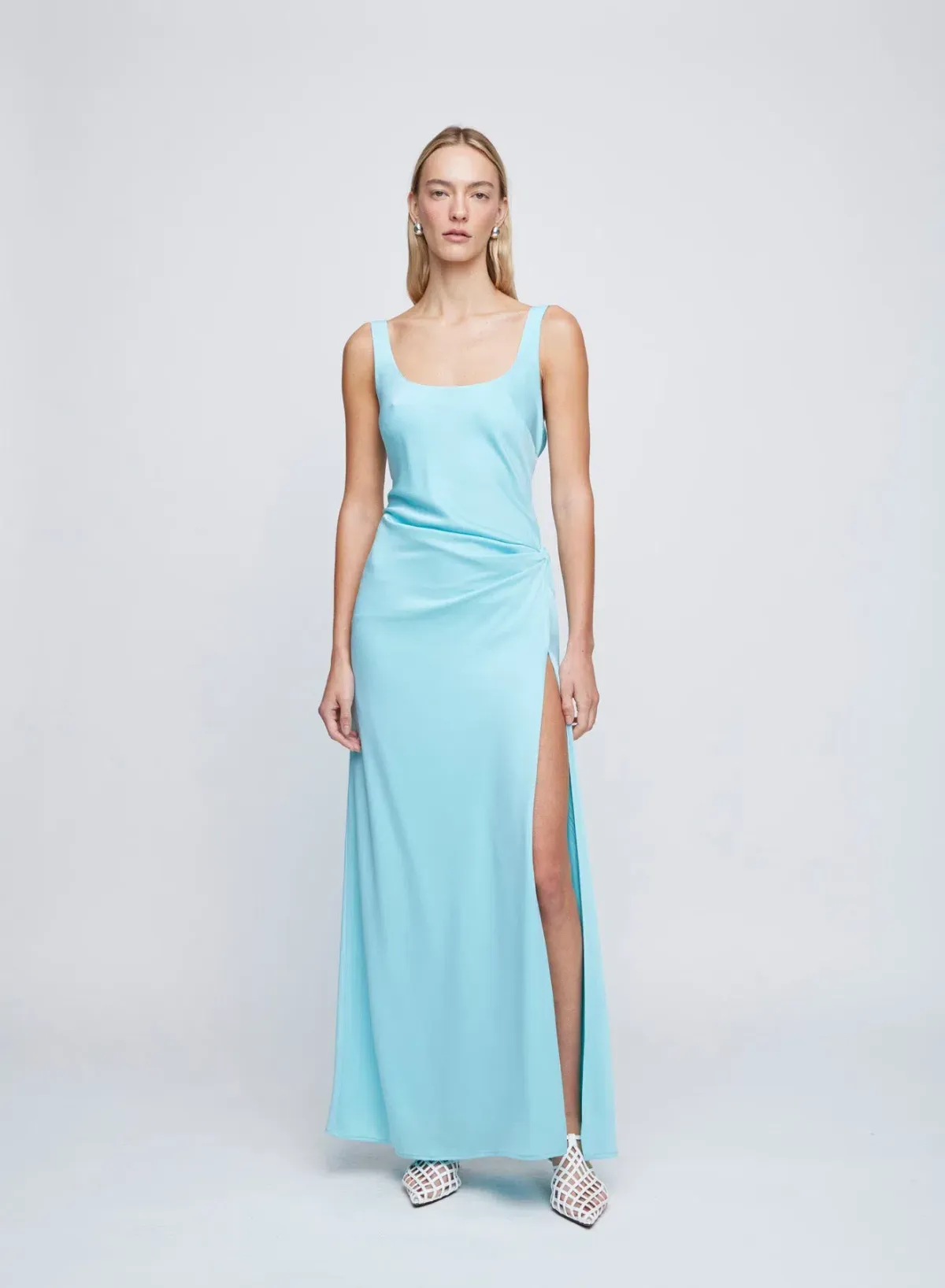 Anna Quan Etta Maxi Dress Blue Size 10 for rent on The Volte - main image