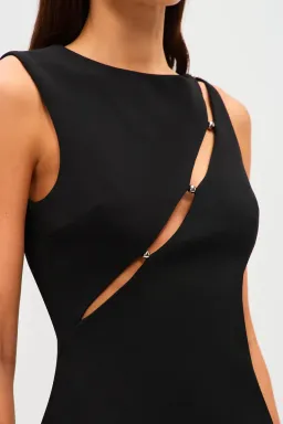 MISHA The Josie Crepe Mini Dress Size 8 for rent on The Volte - image 2