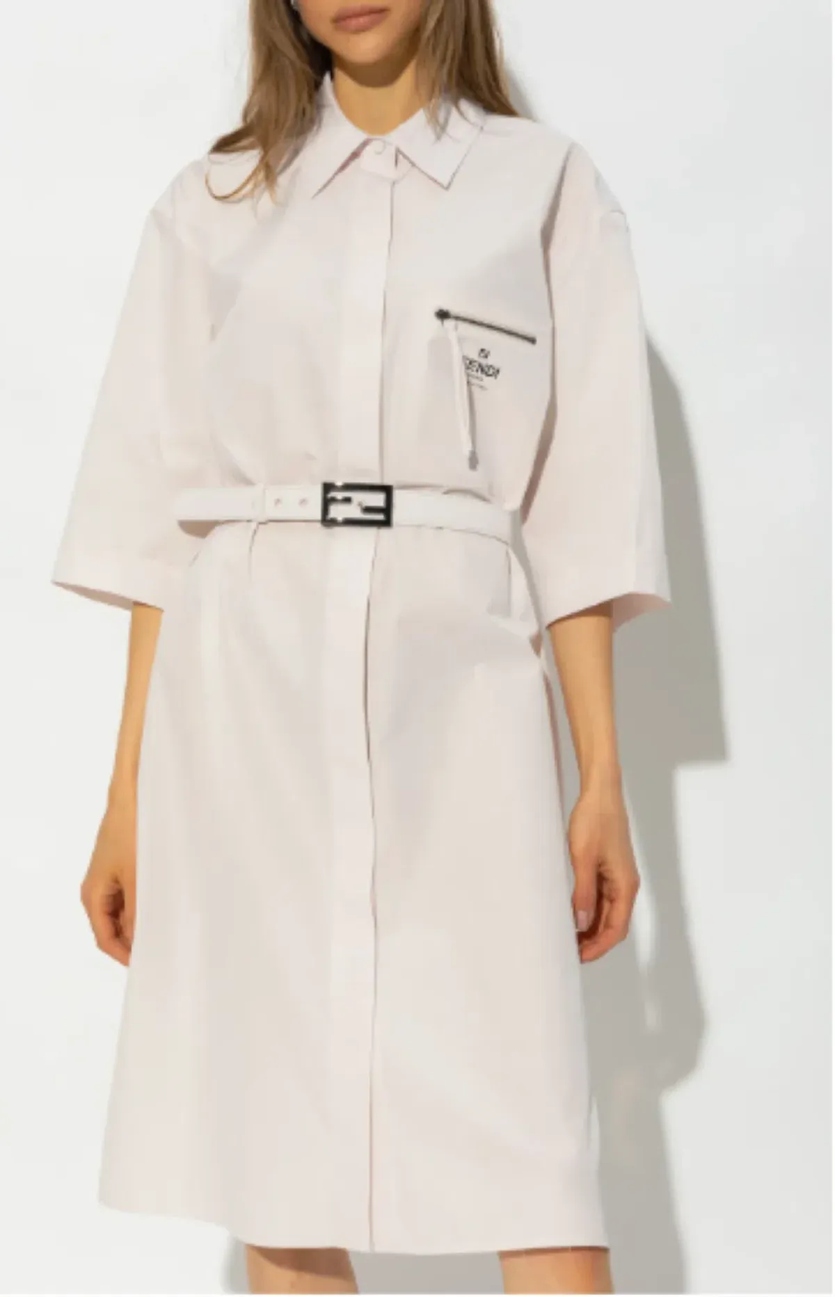 Fendi Oversized Shirt Dress Size 10 - Image 4