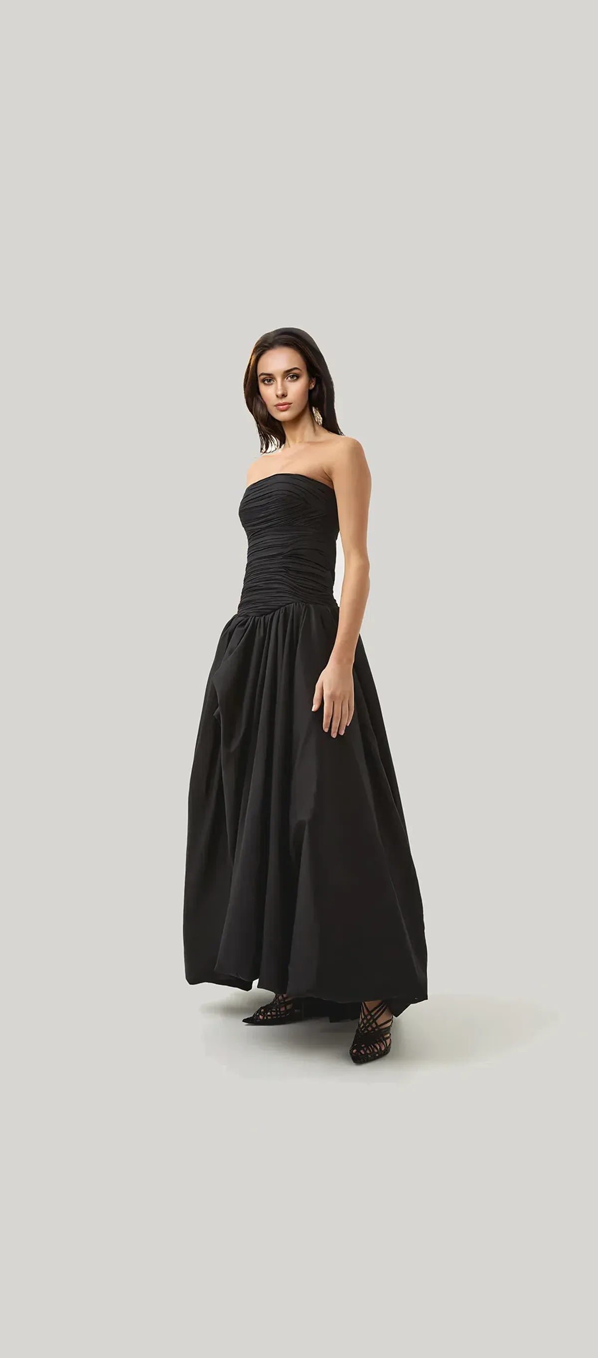 Aje Violette Bubble Hem Maxi Dress Black Size 12 - Image 3