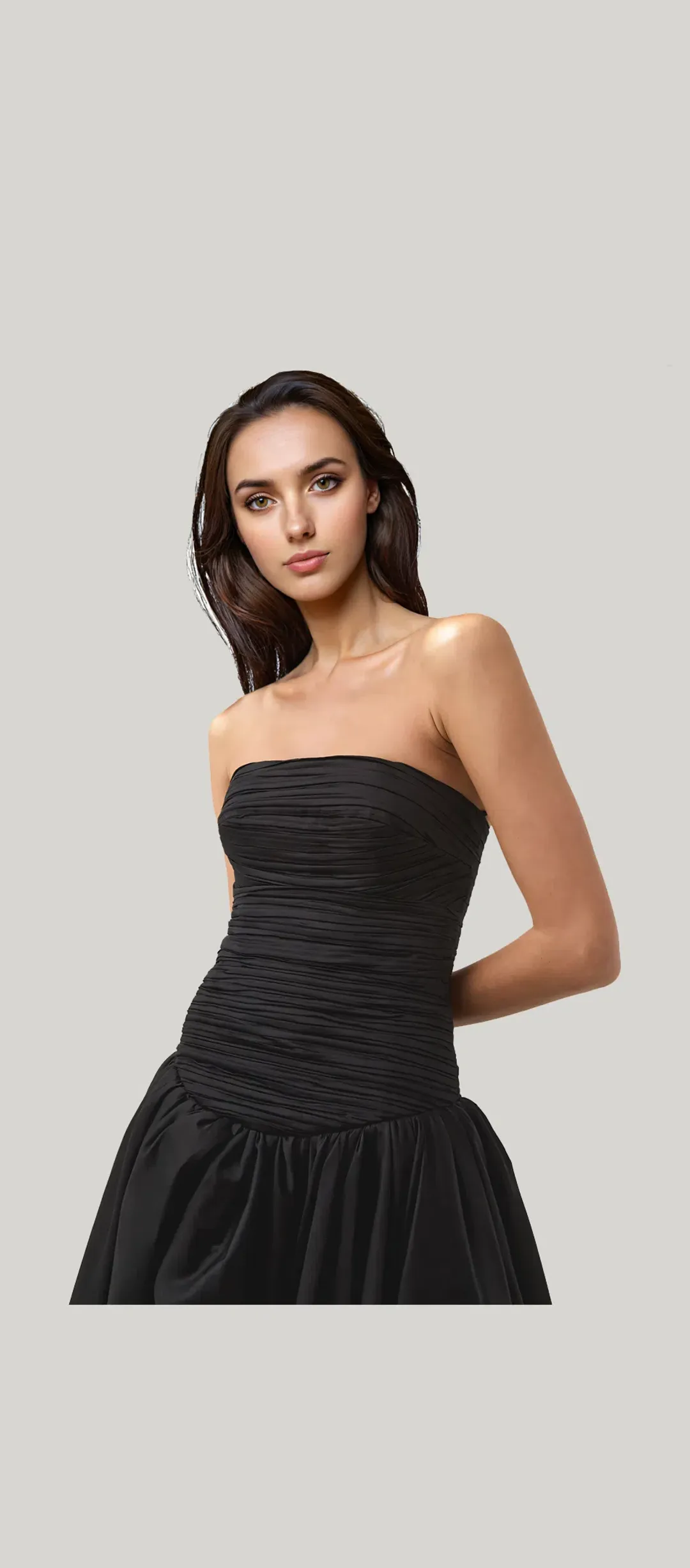 Aje Violette Bubble Hem Maxi Dress Black Size 12 for rent on The Volte - main image