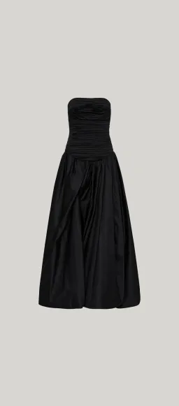 Aje Violette Bubble Hem Maxi Dress Black Size 12 for rent on The Volte - image 5