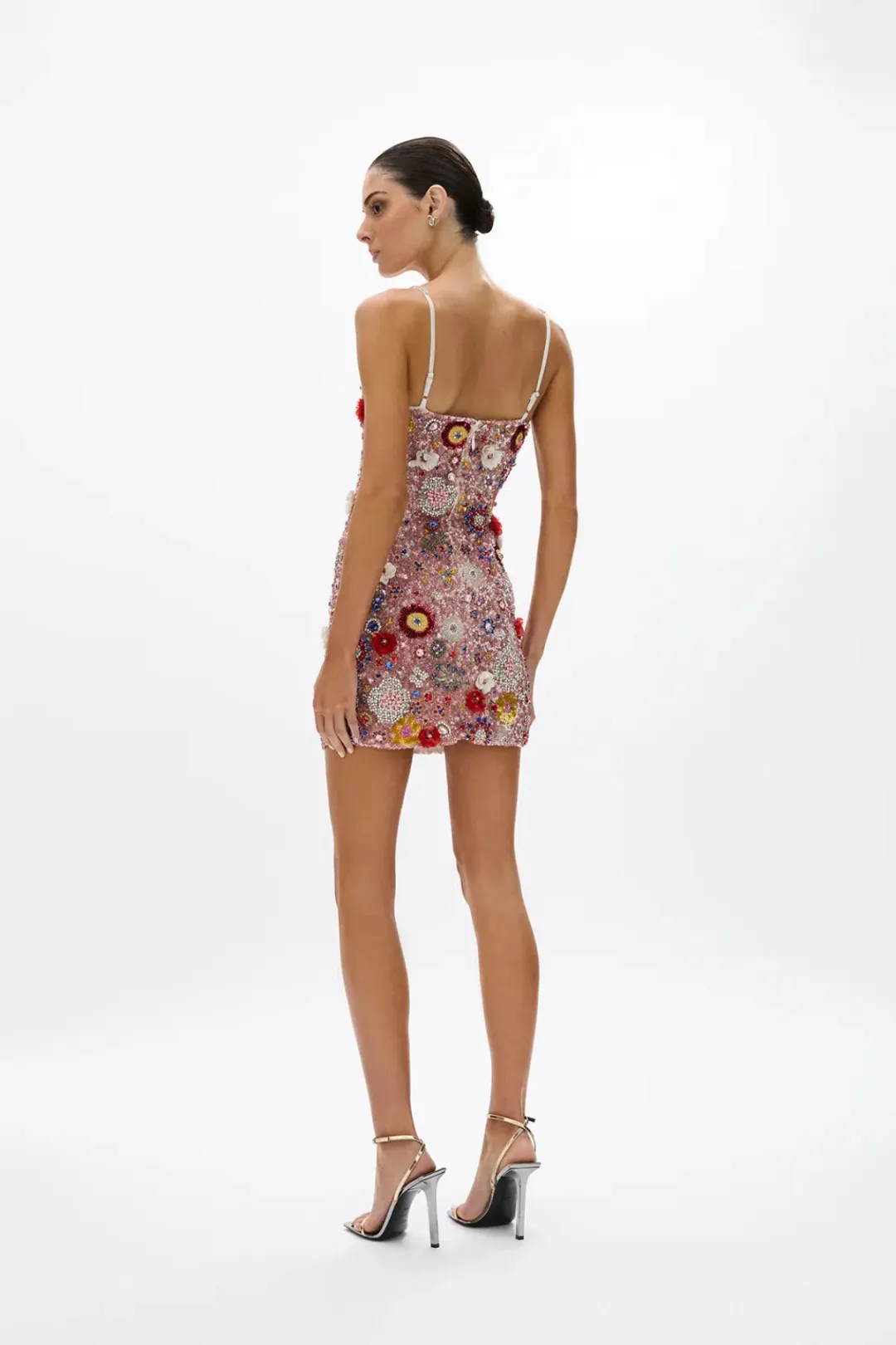 Rachel Gilbert Francesca Mini Dress Pink Multi Size 0 / AU 6 for rent on The Volte - main image