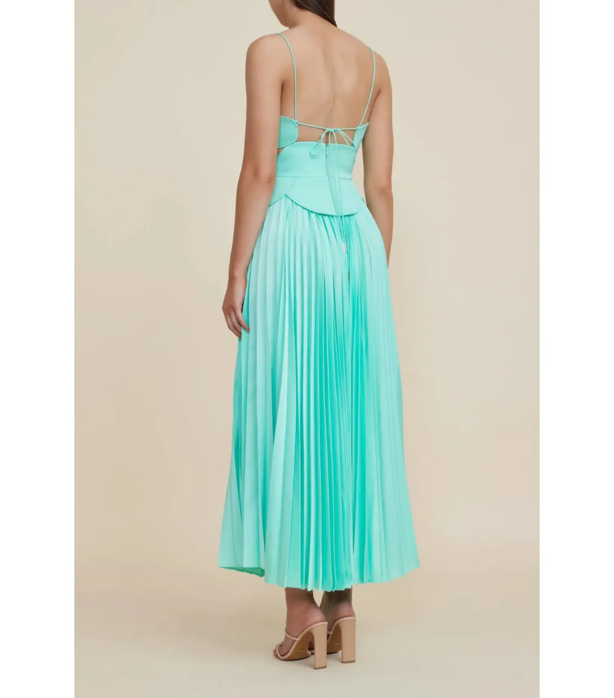 Acler Atholton Midi Dress in Arctic Mint Size AU 10 - Image 3