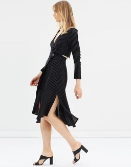 PFEIFFER Verona Wrap Dress Black Size 12 for rent on The Volte - image 4